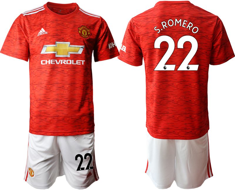 Men 2020-2021 club Manchester United home #22 red Soccer Jerseys->manchester united jersey->Soccer Club Jersey